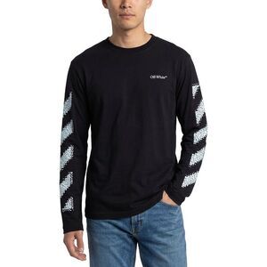 Off-White™ Mens  Virgil Black Pixel T-Shirt, Black